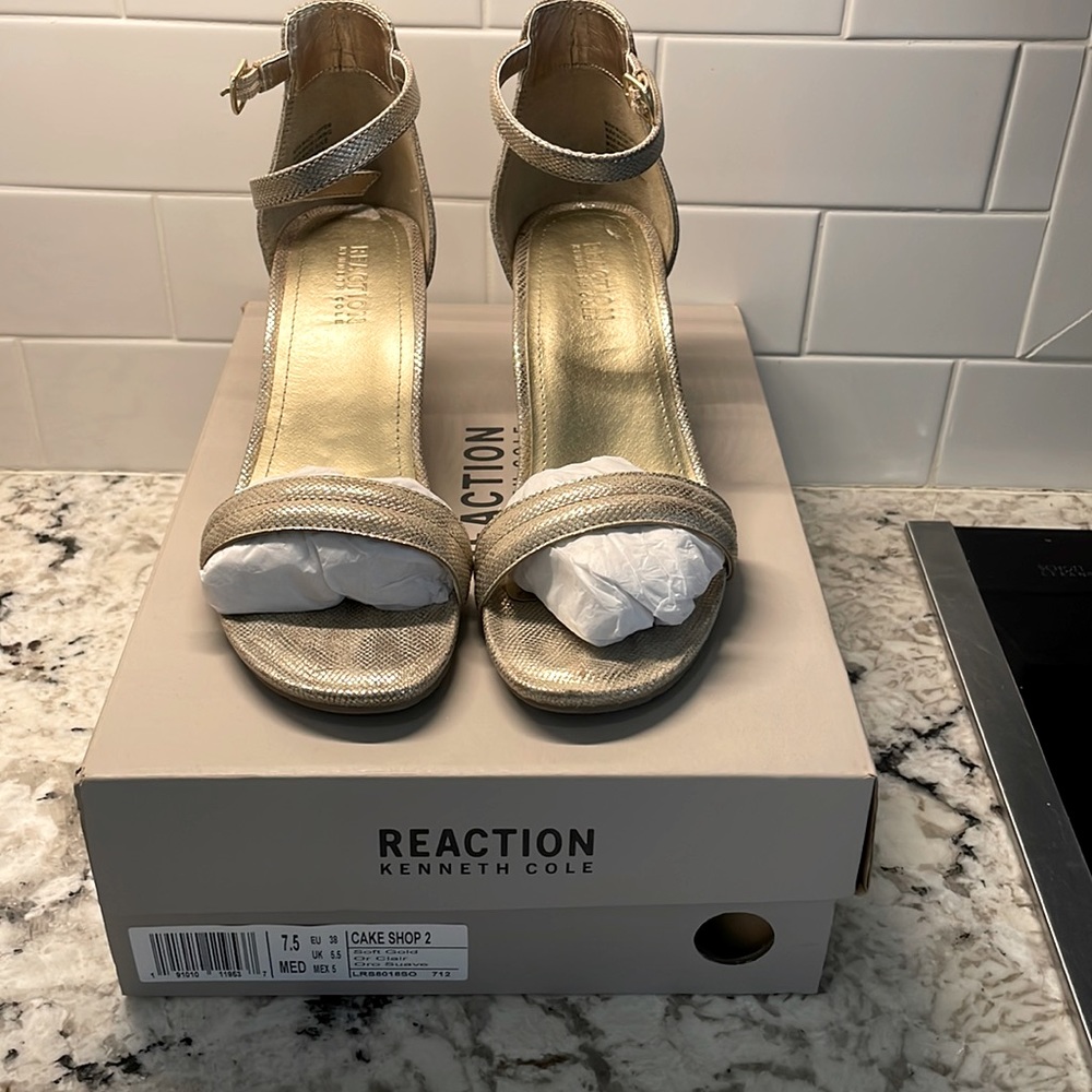 Reaction by Kenneth Cole gold wedges